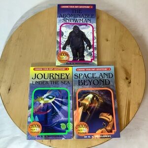 Choose Your Own Adventure 90s Book 1-3 Abdominal Snowman Journey Under Sea Space